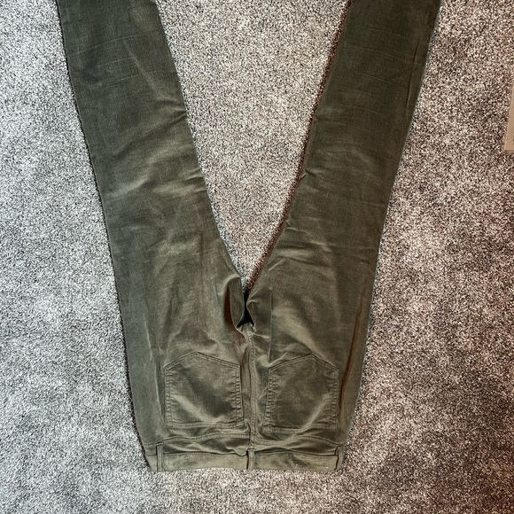 Ann Taylor Loft Curvy skinny olive colored corduroyed pants - Picture 2 of 2